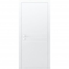 Дверное полотно Cortes Prima 3G глухое (белое матовое) 800х1950х44 мм