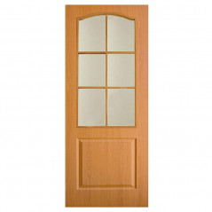 Дверь межкомнатная "Классика" Омис (полотно), орех, стекло 
