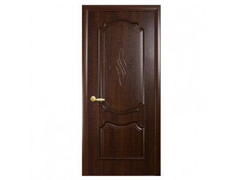 Міжкімнатні двері (полотно) ПП "Рока" каштан К 80 ПГ