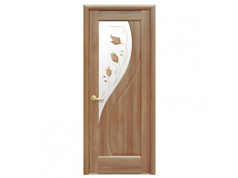 Міжкімнатні двері Новий Стиль "Прима" золота вільха К 80 + Р1