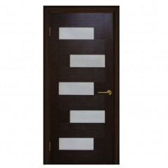Межкомнатные двери (полотно) ПВХ венге "Домино" СС (90 см)