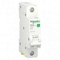 Выключатель автоматический Schneider RESI9 6kA 1P 25A С