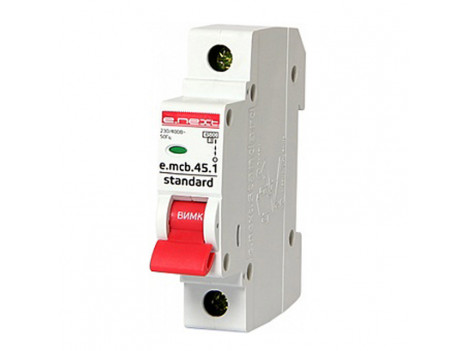 Автоматичний вимикач e.mcb.stand. 45.1.C25, 1р, 25А