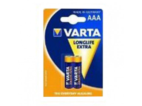 Батарейка "VARTA"AAA/LR03 Longlife Extra (блистер 2 шт)