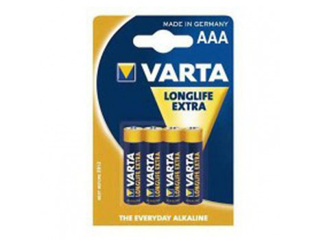 Батарейка "VARTA" AAA/LR03 Longlife Extra (блистер 4 шт)