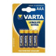 Батарейка "VARTA" AAA/LR03 Longlife Extra (блистер 4 шт)