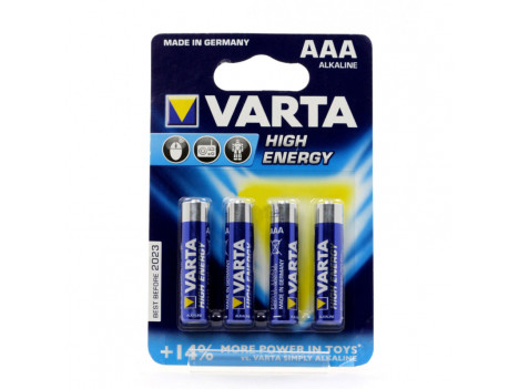 Батарейка "VARTA" AAA/LR03 High-Energy (блистер 4 шт)