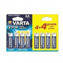 Батарейка "VARTA" AA/LR6 High-Energy (блистер 4+4 шт)