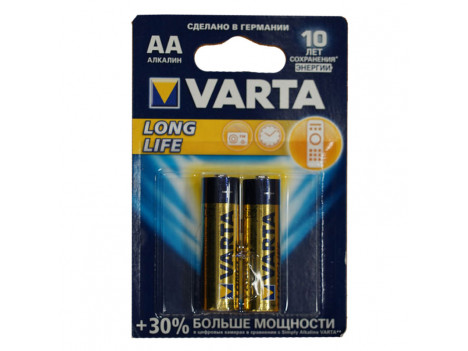Батарейка "VARTA" AA/LR6 Longlife Alkaline (блистер 2 шт)
