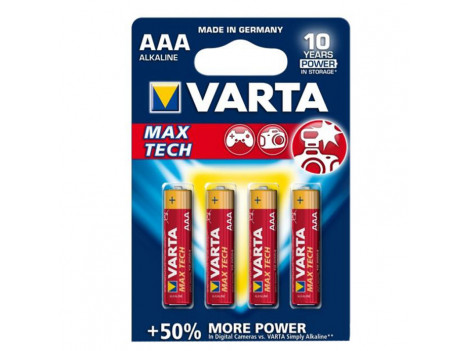 Батарейка "VARTA" AAA/LR03 Max-Tech (блистер 4 шт)