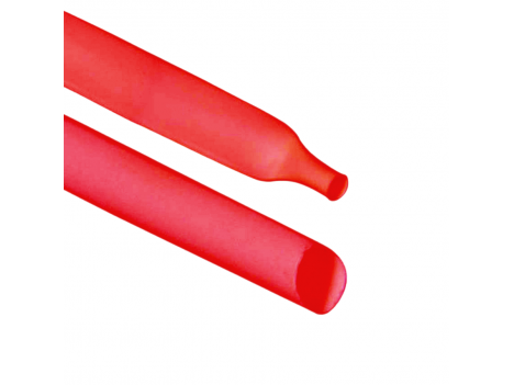 Трубка термоусадочная 10 мм красная (1 м)