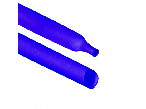 Трубка термоусадочная 10 мм голубая (1 м)