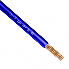 Провод ПВ-3 (1 мм²) синий ЗЗЦМ