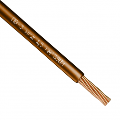Провод ПВ-3 нгд (1,5 мм²) коричневый ЗЗЦМ