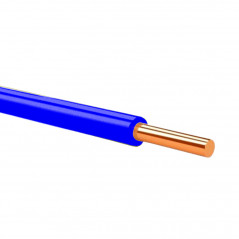 Провод ПВ-1 (1,5 мм²) синий ЗЗЦМ