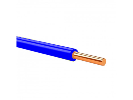 Провод ПВ-1 (1,5 мм²) синий ЗЗЦМ
