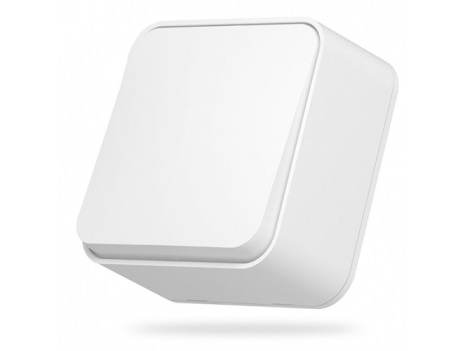 Вимикач зовнішній одноклавішний накладний Videx Binera білий