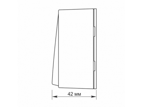 Вимикач зовнішній подвійний накладний Videx Binera білий