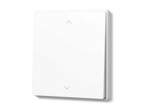 Вимикач одноклавішний прохідний Videx Nota білий матовий