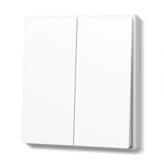 Вимикач двоклавішний Videx Nota білий матовий