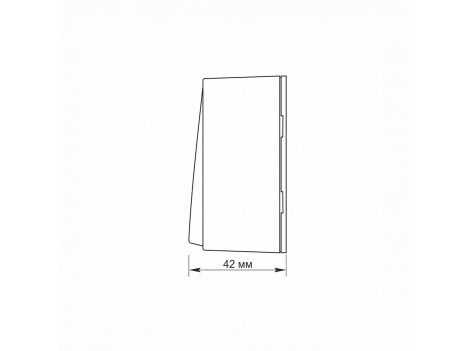 Вимикач зовнішній одноклавішний накладний Videx Binera білий