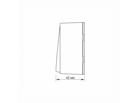 Вимикач зовнішній подвійний накладний Videx Binera білий