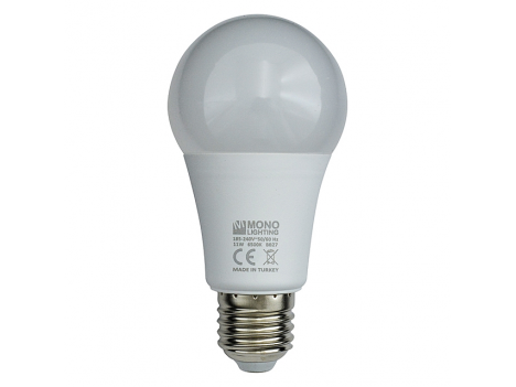 Світлодіодна лампа LED A60 8W 4000K 220V E27 Mono Lighting