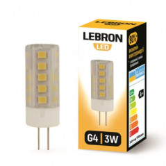 Лампа светодиодная Lebron LED L-G4 3W 4500K G4
