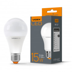 Лампа світлодіодна Videx LED A65e 15W 4100К 220V E27