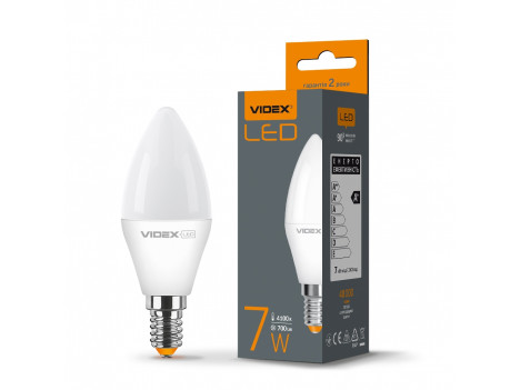 Лампа светодиодная Videx LED С37e 7W 4100К 220V E14