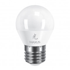 Лампа светодиодная Maxus LED G45 FM 4W 4100K 220V E27