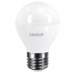 Лампа светодиодная Maxus LED G45 F 6W 3000K 220V E27