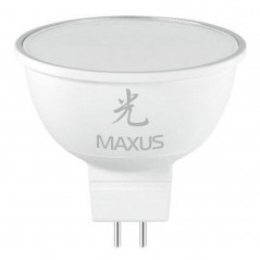 Лампа светодиодная Maxus LED MR16 5W 4100K 220V GU5.3 AP