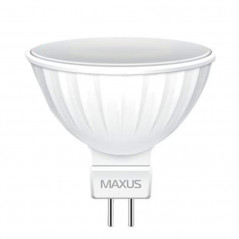 Лампа светодиодная Maxus LED MR16 3W 3000K 220V GU5.3 GL