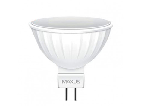 Лампа светодиодная Maxus LED MR16 3W 3000K 220V GU5.3 GL