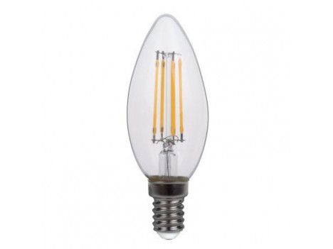 Лампа светодиодная LUXEL Filament C35 Е14 4W 4000К