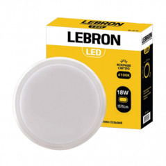 Світильник світлодіодний круглий Lebron L-WLR 18 W 4100K 1575 Lm IP65