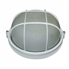 Светильник влагозащищенный с решеткой Ecostrum SL-1051 12W круглый белый