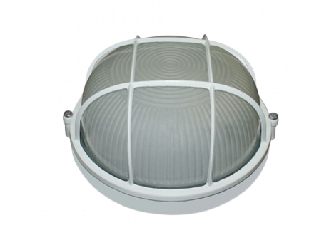 Світильник вологозахищений із решіткою Ecostrum SL-1051 12W круглий білий