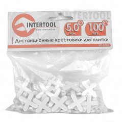 Хрестики для плитки "INTERTOOL" 5 мм (100 шт)