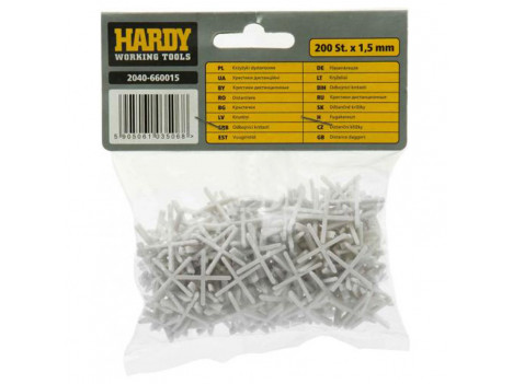 Хрестики для плитки Hardy 1,5 мм, (200 шт)