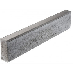 Тротуарный камень 1000 х 200 х 80 мм серый (поребрик метровый)
