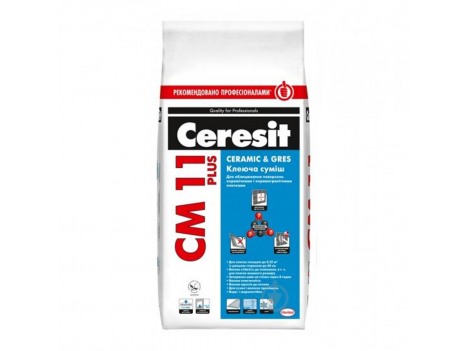 Клей для плитки Ceresit CM 11 Plus (5 кг)