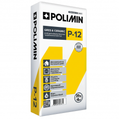 Клей для плитки Polimin P-12 Gres & Ceramic (25 кг)