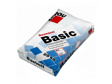 Клей для плитки Baumit Basic (25 кг) базовый, класс C1T