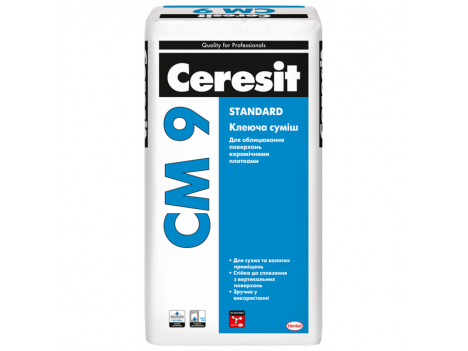 Клей для плитки Ceresit CM-9 (25 кг)