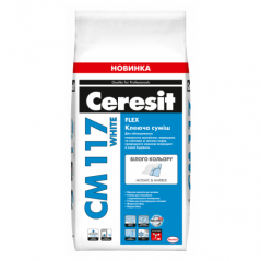 Клей для плитки Ceresit CM 117 White (5 кг)