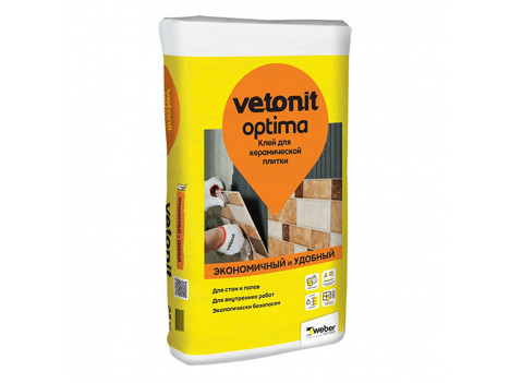 Клей для плитки та мозаїки Weber Vetonit Optima (25 кг)