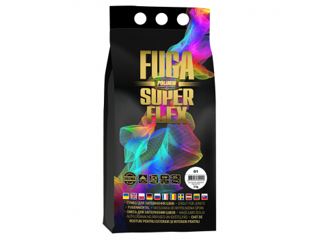 Затирка для швів Fuga Superflex Біла 01, 2 кг, Polimin