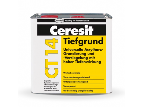Грунтовка глубокопроникающая Ceresit CT 14 Tiefgrund (5 л)